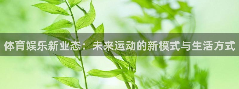 体育娱乐新业态：未来运动的新模式与生活方